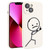 Stickman Pattern Liquid Silicone Phone Case
