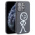 Stickman Pattern Liquid Silicone Phone Case