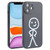 Stickman Pattern Liquid Silicone Phone Case
