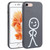 Stickman Pattern Liquid Silicone Phone Case
