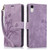 Orchid Butterfly Embossed Leather Phone Case