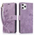 Orchid Butterfly Embossed Leather Phone Case