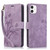 Orchid Butterfly Embossed Leather Phone Case