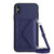 Rhombic Texture Card Bag RFID Phone Case with Long Lanyard