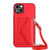Rhombic Texture Card Bag RFID Phone Case with Long Lanyard
