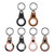 For Airtag Anti-Lost Positioning Tracker Water Drop-Shaped PU Fiber Leather Protective Case