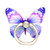 Cute Cartoon Butterfly Multifunctional Finger Ring Cell Phone Holder 360 Degree Rotating Universal Phone Ring Stand