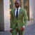 Green Foreign Trade For Business Casual Suit Men's Two-piece Suit Bridegroom