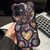 Bear Shaped Embossed Electroplated TPU Phone Case