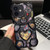 Bear Shaped Embossed Electroplated TPU Phone Case
