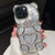 Bear Shaped Embossed Electroplated Laser TPU Phone Case