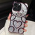 Bear Shaped Embossed Electroplated Laser TPU Phone Case