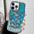 Mermaid Shape Painted Paper Embossed Electroplated TPU Phone Case