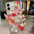 Rose Hand-set Pearl Diamond PC Phone Case