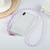 Two-color Beads Long Chain Crossbody Mobile Phone Lanyard
