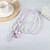 Two-color Beads Long Chain Crossbody Mobile Phone Lanyard