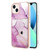 Marble Pattern IMD Card Slot Phone Case