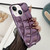 Curved Plaid Plated Metallic Paint TPU Phone Case