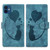 Pen Heart Cat Embossed Leather Phone Case