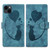 Pen Heart Cat Embossed Leather Phone Case