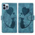 Pen Heart Cat Embossed Leather Phone Case