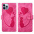 Pen Heart Cat Embossed Leather Phone Case