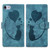 Pen Heart Cat Embossed Leather Phone Case