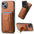 Carbon Fiber Fold Stand Elastic Card Bag Phone Case