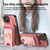 Retro Splitable Magnetic Stand Card Bag Leather Phone Case