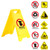 Portable Warning Sign Desktop Phone Holder, Random Style