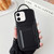 Metallic Paint Skin Feel Full Coverage Shockproof Phone Case with Card Bag