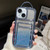 Electroplated Card Slot Gradient Glitter Paper TPU Phone Case