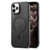 Solid Color Retro Magsafe PU Back Cover Phone Case