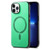 Solid Color Retro Magsafe PU Back Cover Phone Case