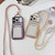 Electroplated Clear Card Slot TPU Phone Case with Crossbody Chain