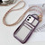 Electroplated Clear Card Slot TPU Phone Case with Crossbody Chain