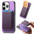 Retro Magsafe Card Bag PU Back Cover Phone Case