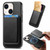 Retro Magsafe Card Bag PU Back Cover Phone Case