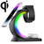 T17 3-in-1 RGB Atmosphere Light MagSafe Phone Watch Earphone Wireless Charger