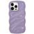 Solid Color Waves PC Hybrid TPU Phone Case