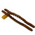 Eight-bead Beech Wood Carbonized Massage Stick Rolling Tendon Scraping Stick