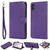 Solid Color Horizontal Flip Protective Case with Holder & Card Slots & Wallet & Photo Frame & Lanyard