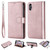 Solid Color Horizontal Flip Protective Case with Holder & Card Slots & Wallet & Photo Frame & Lanyard