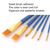 ZHU TING 25 PCS / Set Multifunctional Oil Paint Brush Gouache Watercolor Acrylic Paint Brush Student Painting Supplies