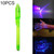 10 PCS Creative Magic UV Light Invisible Ink Pen Marker Pen