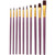 ZHU TING 10 in 1 Pearl Rod Nylon Hair Combination Brush Oil Paint Brush