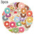 3 Sets 50PCS/Set Cartoon Doughnut DIY Handbook Decorative Stickers Thermos Waterproof Sticker