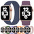 For Apple Watch Series 8&7 41mm / SE 2&6&SE&5&4 40mm / 3&2&1 38mm Solid Color Elastic Silicone Watch Band, Size:S 130mm
