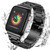 For Apple Watch Series 8&7 41mm / SE 2&6&SE&5&4 40mm / 3&2&1 38mm Fold Buckle 3 Beads Stainless Steel Watch Band