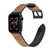 Crazy Horse Texture TPU + Stainless Steel Watch Band for Apple Watch Series 3 & 2 & 1 38mm